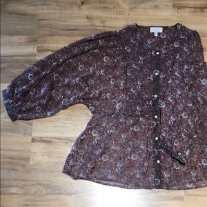 Lucky Brand floral Blouse